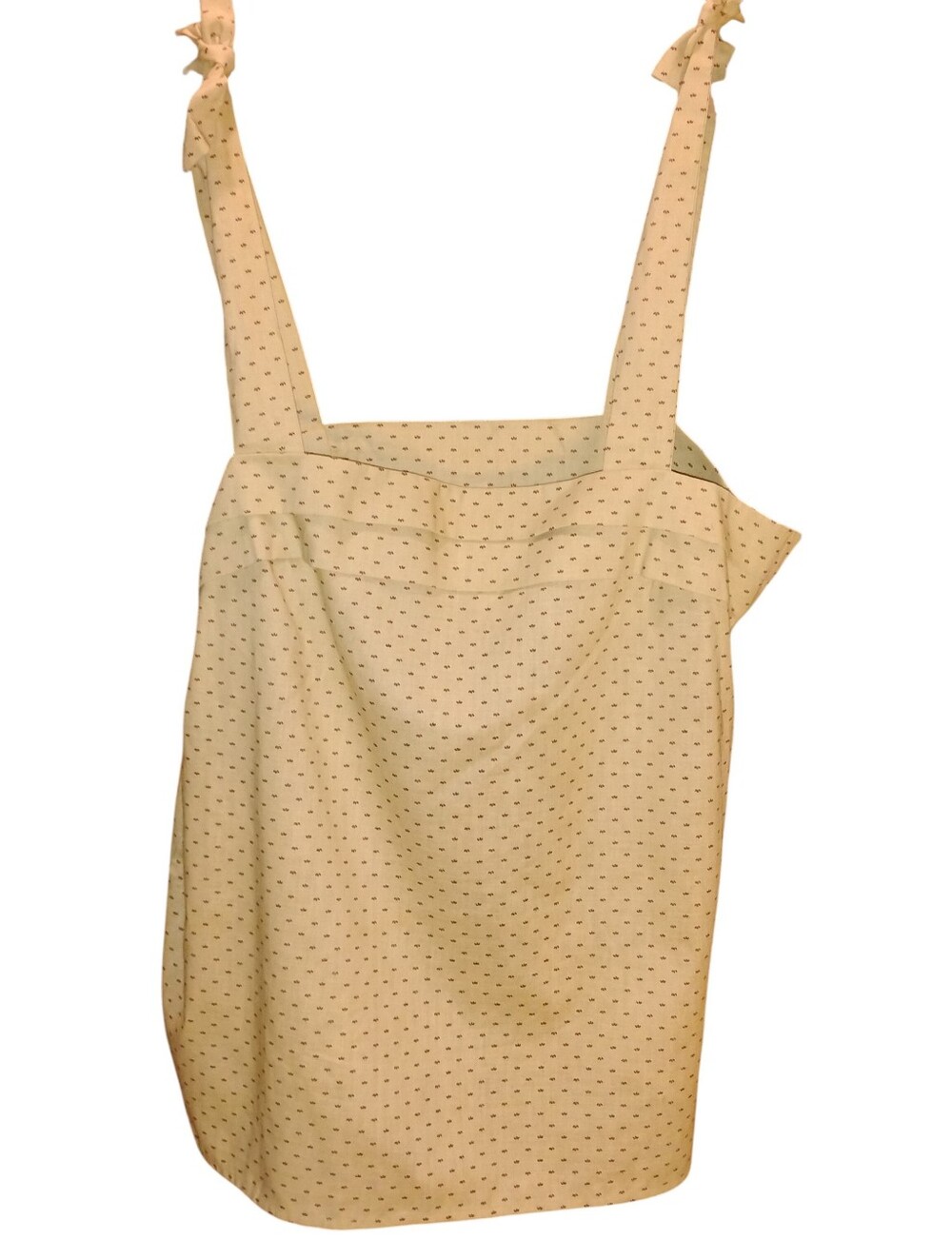 Rare Vintage 1980s Vera Bradley Designs Tie Strap Polka Dot Tank Top.